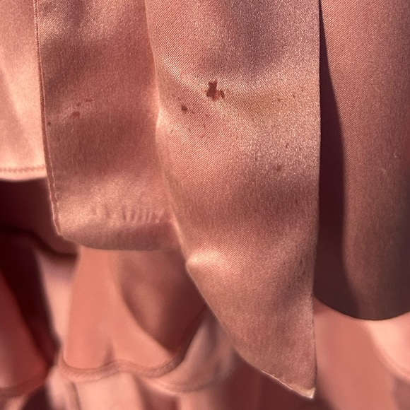 Zimmermann NWT Designer Asymmetric Silk Wrap Pink Midi Dress size1(US 4-6) - Picture 14 of 15